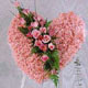 kalp pano karankil ve güller   Samsun yurtiçi ve yurtdışı çiçek siparişi 