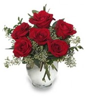 Vazo içerisinde 5 adet kırmızı gül  Samsun çiçek servisi , çiçekçi adresleri 