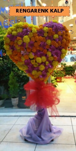 Ankara mevsim çiçeklerinden kalp perförje  Samsun uluslararası çiçek gönderme 